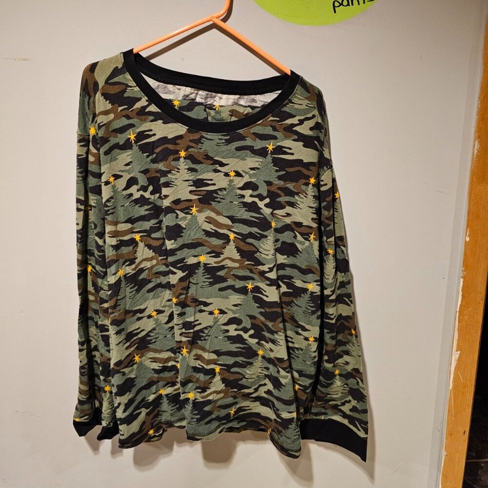 Mens Plus Size Christmas Pajama Set